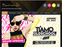 Tablet Screenshot of club-diamonds.de
